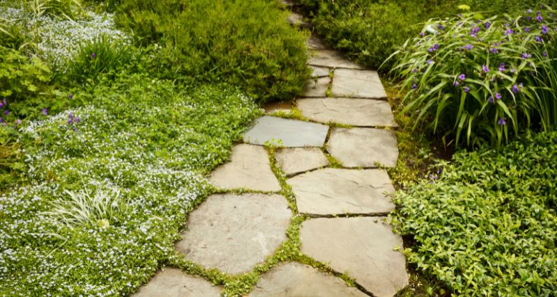 Cómo hacer un camino de piedra sin cemento